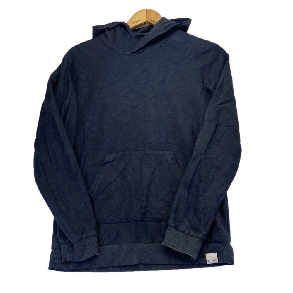 Only & Sons Hoodie Jumper Black Pullover Men's Size Medium